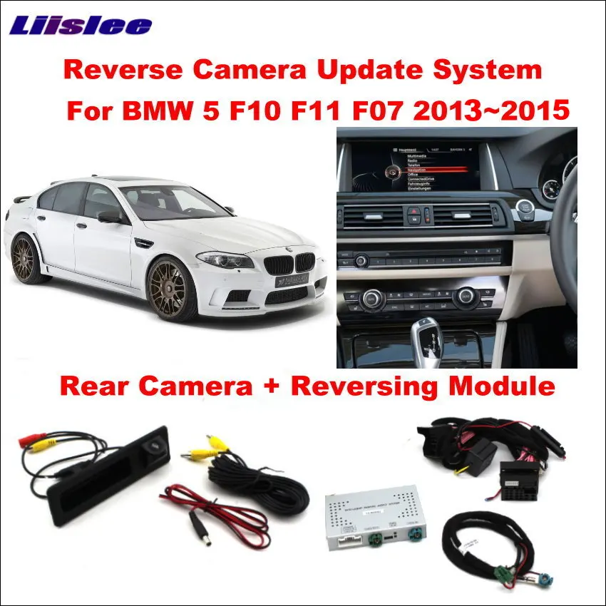 Liislee Original Screen Update System For BMW 5 F10 F11 F07 2011~2016  Reversing Module + Rear Camera  HD Decoding Track Boxcar