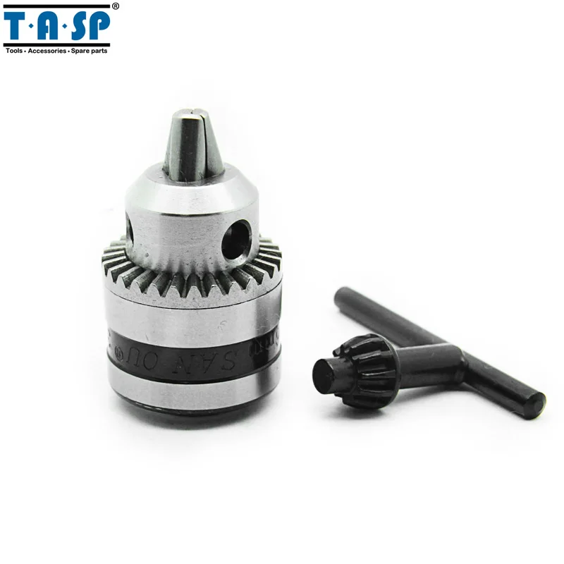 6mm Keyed Drill Chuck 3/8" 24UNF with Key and Adapter Electric Drill
