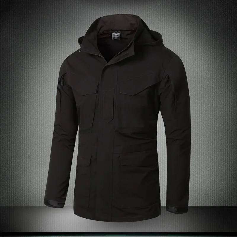 Мужская ветровка M65 армейский стиль с капюшоном и карманами|m65 military jacket|military jacket