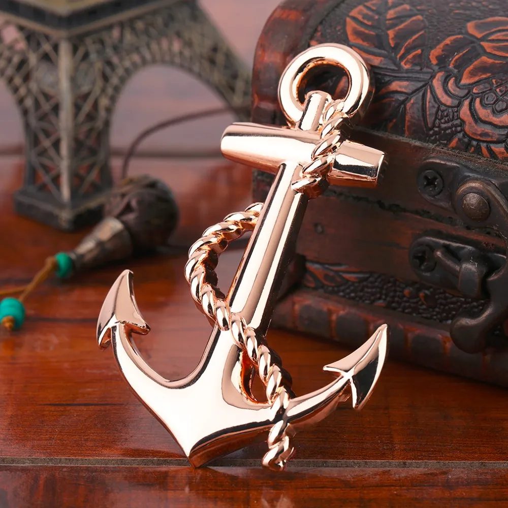 

New Black/Silver/Gold Top Quality Boat Anchor Solid Zinc Alloy Car Styling Emblem 3D Sticker Cool Exterior Hot Selling