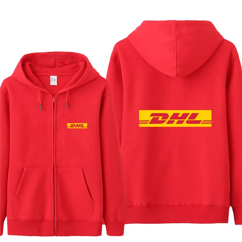 Новая DHL толстовка с капюшоном для мужчин осеннее пальто пуловер флисовая куртка унисекс Мужские DHL толстовки HS-058 - Цвет: as picture