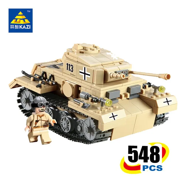 

2018 NEW KAZI Type G NO.3 Tank Blocks Model Military Bricks Brinquedos Educational Toys for Children 6+Ages 548pcs 82008