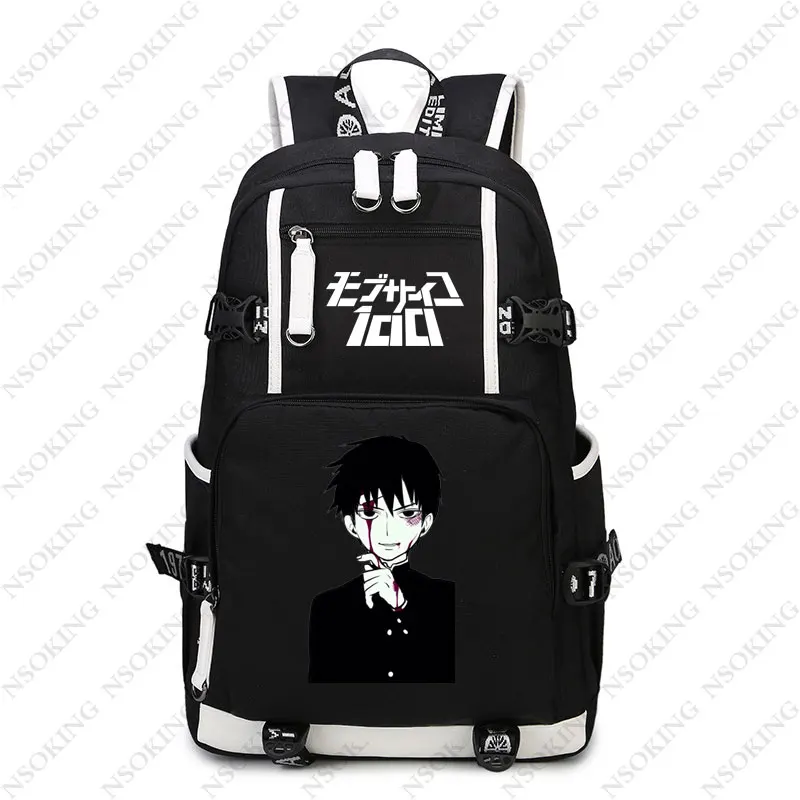 20 Аниме Mob Psycho 100 рюкзак косплей Mob отражающий свет Оксфорд сумка школьная сумка дорожные сумки - Цвет: 20