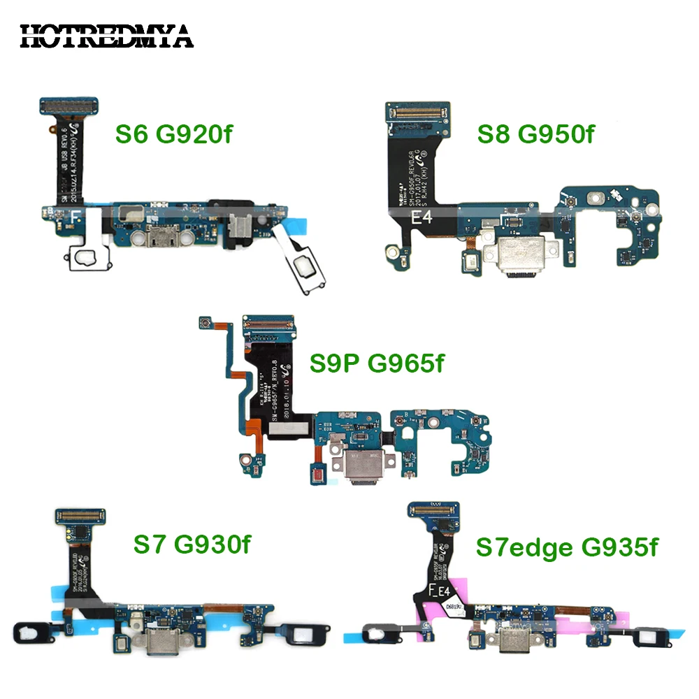 

USB Charger Connector Flex Cable For Samsung Galaxy S6 S7 Egde S8 S9 Plus G920F G925F G930F G935F G950F G955F Charging Dock Port