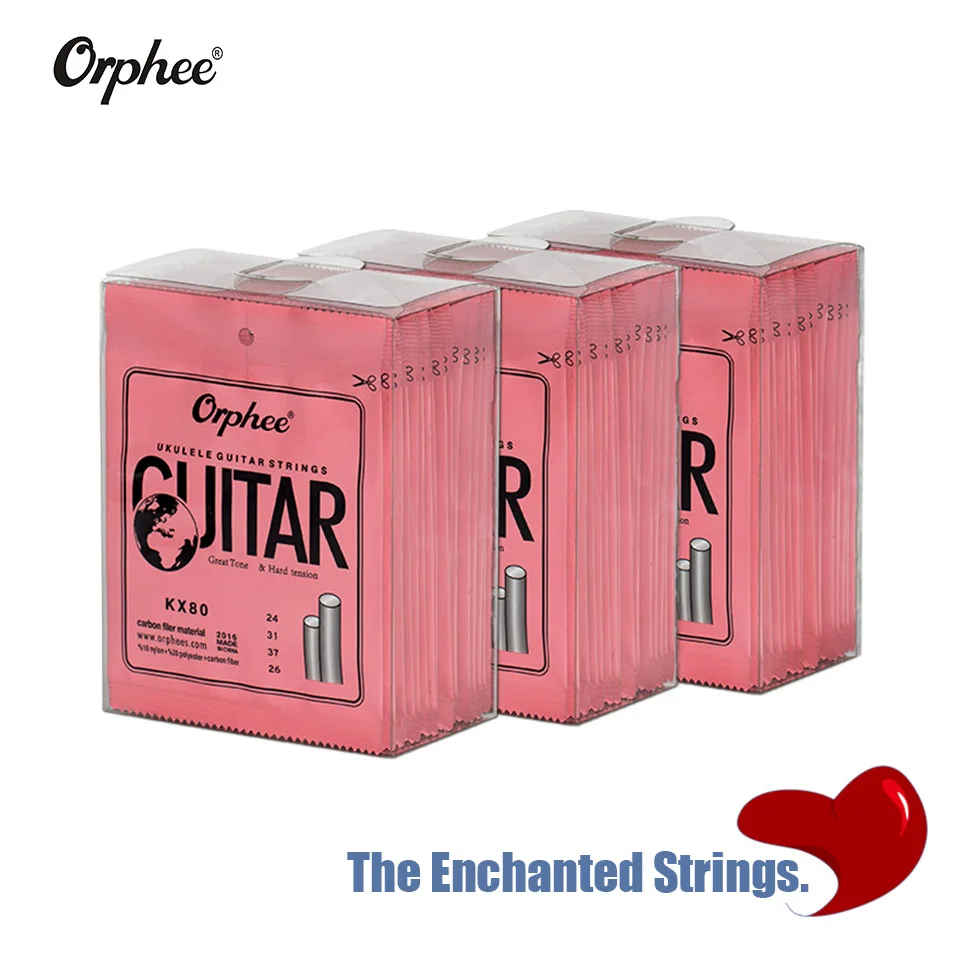 Orphee 1 Набор белых нейлоновых Струны для укулеле 1st 4 го Гавайского гитарного