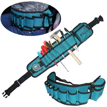 

Multi-function Waist Bag Durable Hardware Canvas Tool Bag Electrician Canvas Tool Bag Belt Utility Kit Pocket Pouch Bag