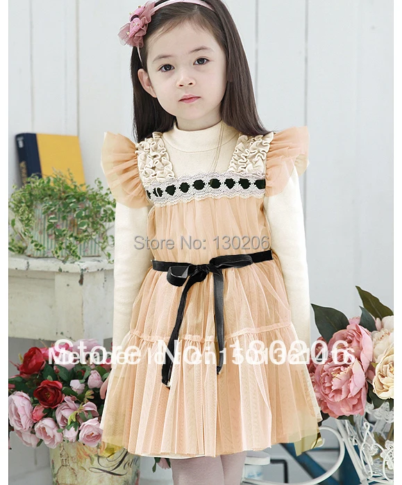 

Korean girls tutu spring and autumn new style fashion kids long sleeve dress baby dress children's clothing