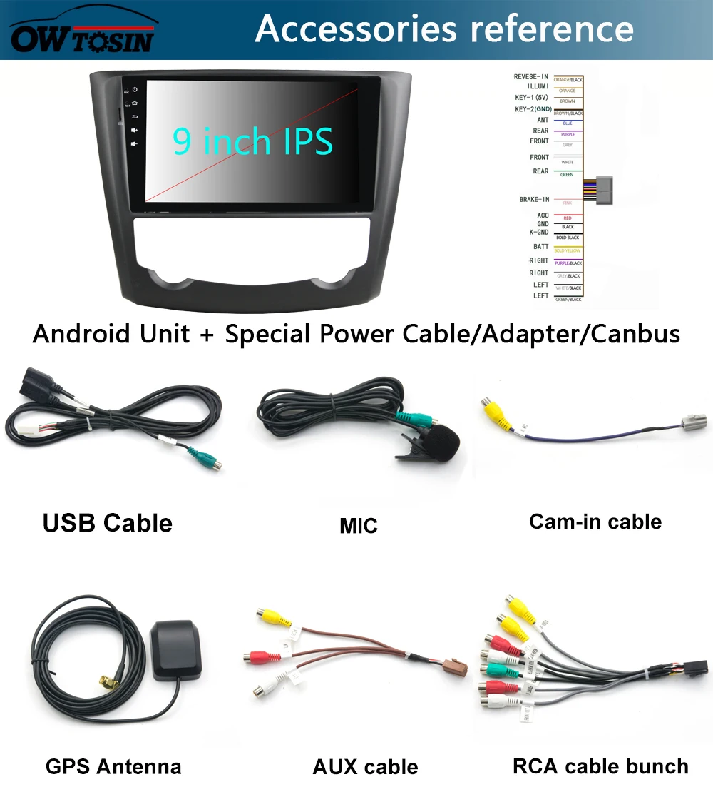 Best 9" IPS Octa Core 4G+64G Android 9.0 Car Multimedia Player For Renault Kadjar 2015-2019 GPS Radio Stereo DSP CarPlay Parrot BT 16
