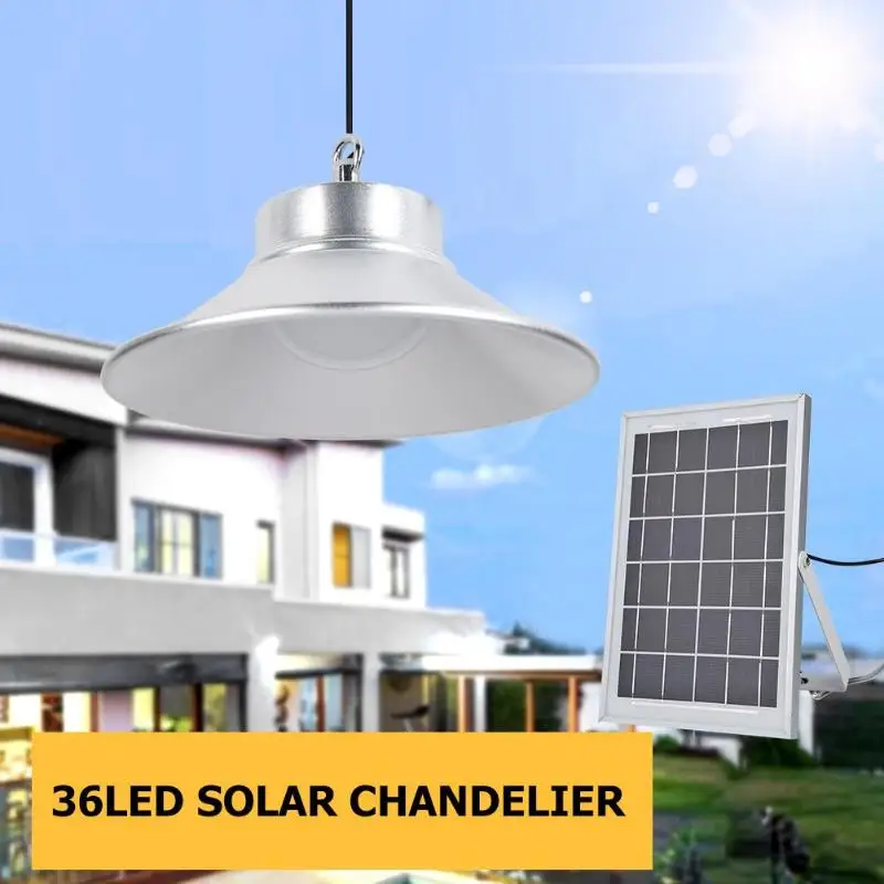 Outdoor Solar Hanging Light 36 5730 LED Remote Control Lamp Home Balcony Courtyard Garden Lighting