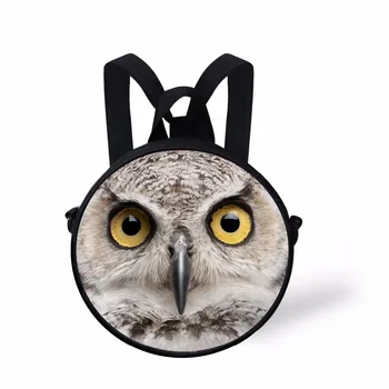 

New Arrival Zoo Animal 3D Prints Kindergarten School Backpacks For Girls Owl Toddler Children Backpack Boy Kids Schoolbag Bolsas