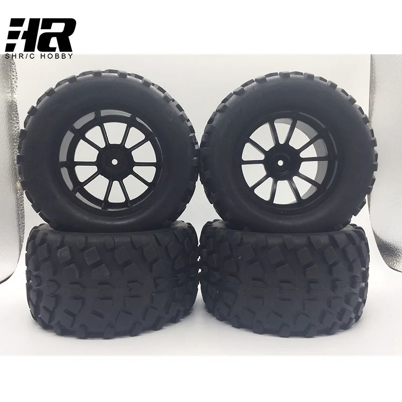 4pcs RC car Wheels HSP110 unlimited fuel remote control car 94111 94188 and other black tires