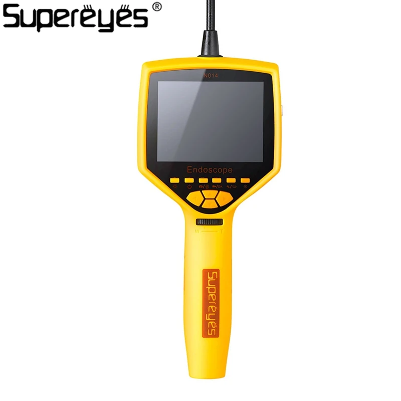 

Supereyes N014 Videoscope Waterproof Endoscope Borescope 3.5" Monitor 9MM Diameter 500MM Camera LED w/ Micro SD Memory Option