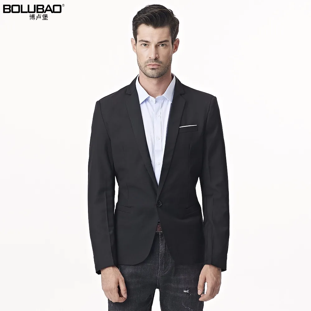 

Bolubao Men Blazer Suit New Arrival Brand Clothing Classic Suit Jackets Business Slim Male Black Coat Blazer Terno Masculino