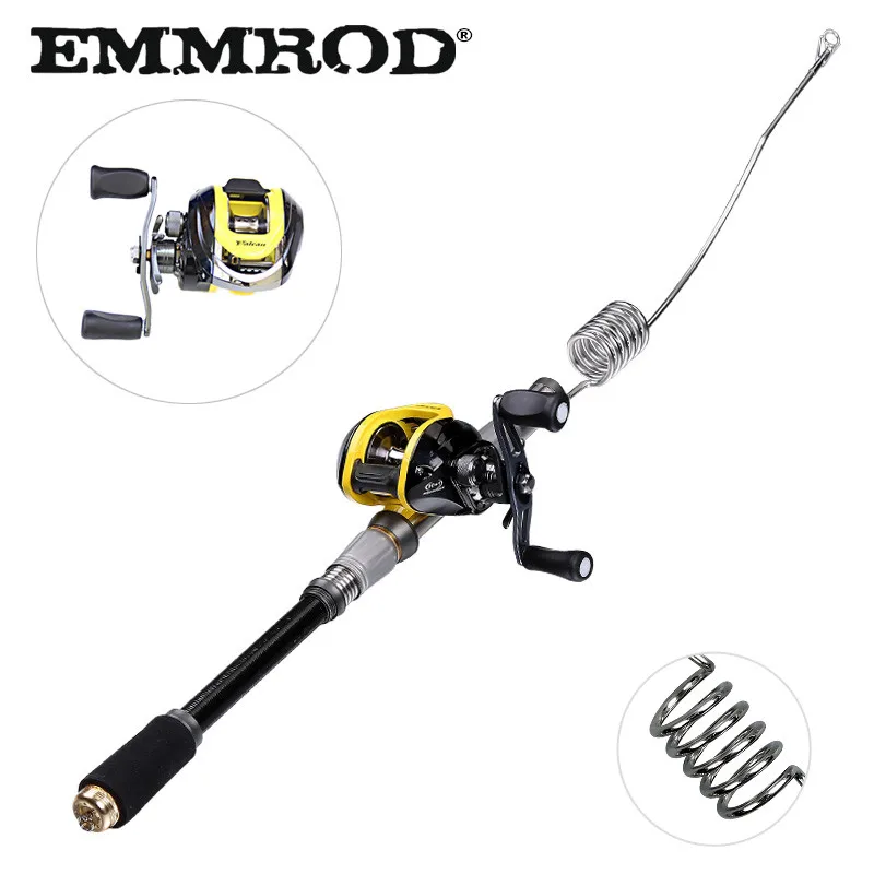 EMMROD Bait Casting Fishing rod fish tackle Scalable 72cm fish rod