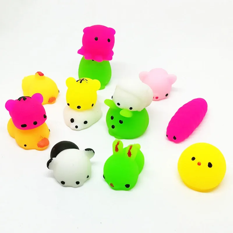 U miss Mini Mochi Squeeze Fun Gags мягкие игрушки животные Тигр Морская звезда медведь Лев