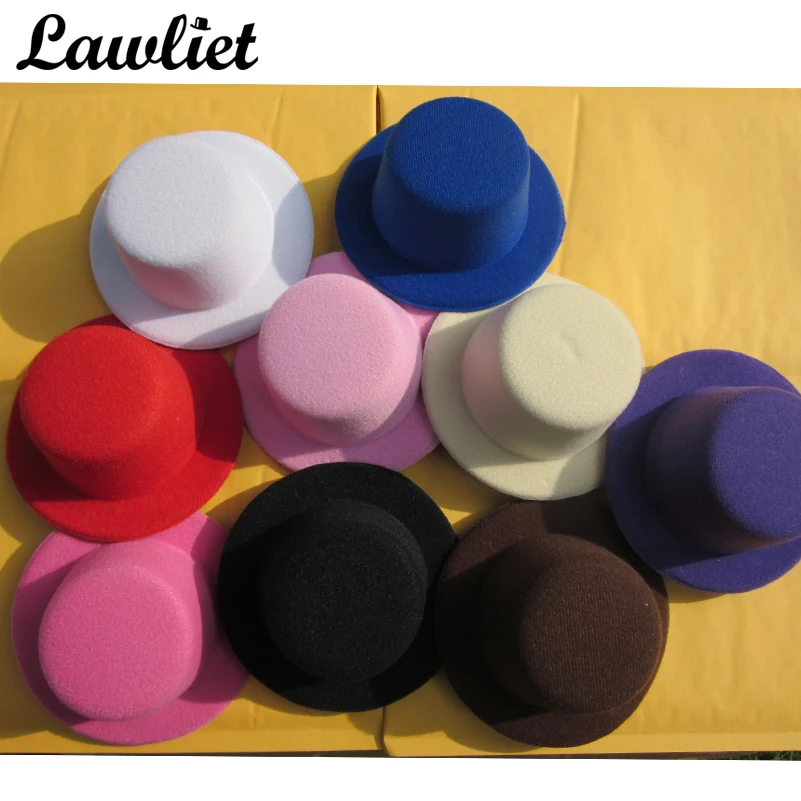

1pcs MINI TOP HATS Wedding Party Fascinator Base Alligator Clip Diameter 13cm A007