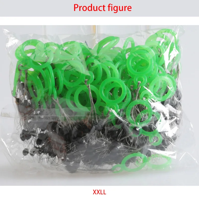

10/20/30pcs Rubber Oval Stopper Float Fishing Bobber Stop Connector Ellipse Fly Line Leader Space Beans Fishing Tackle Bobbers
