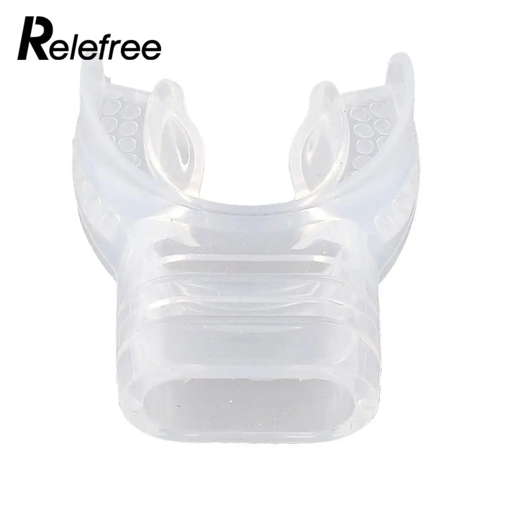 

Relefree Transparent Underwater Silicone Scuba Diving Tube Snorkeling Durable Comfortable Bite Mouthpiece Regulator Hot Sale