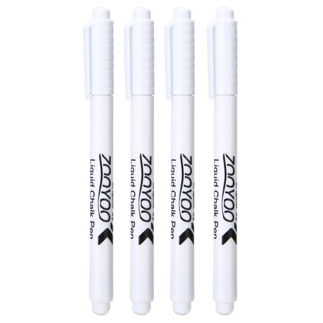 White Liquid Chalk Pen 13.5cm Liquid Ink Pens Marker Writing Tool for Glass Windows Chalkboard Blackboard Home School Supplies