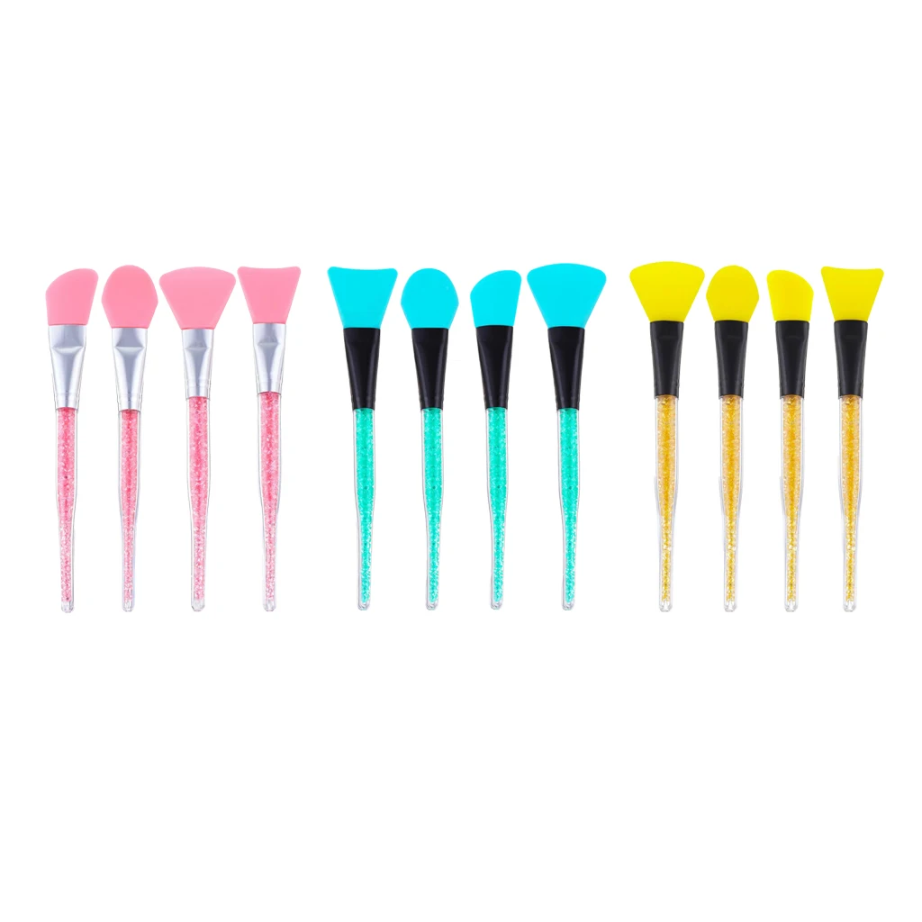 

4 Pieces Silicone Face Mask Brush Applicator Tool for Facials Mud Clay Mask Applying