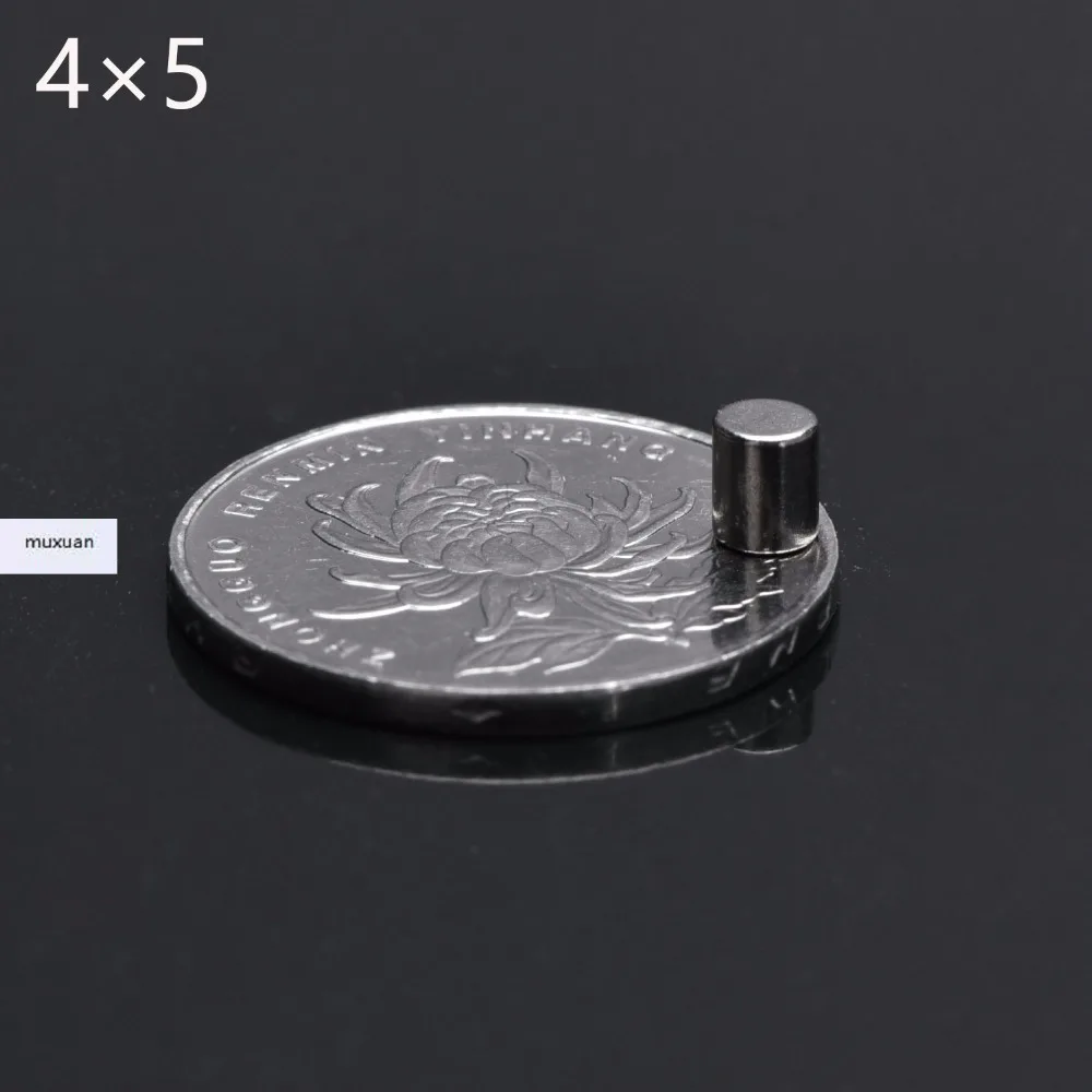 100 шт. высокое качество неодимовый магнит d4x5mm супер сильный редкоземельных