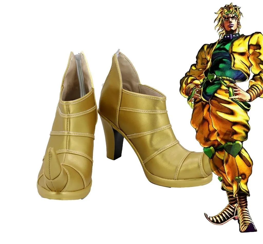 

JOJO'S BIZARRE ADVENTURE 3 Dio Brando Cosplay Shoes High Heel Custom Made