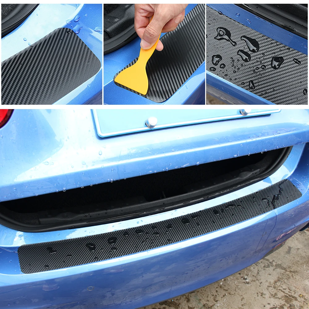 

Auto Rear Bumper Trunk Tail Lip Carbon Fiber Protection Sticker Decal Car Styling For BMW F30 F31 3 Series Accessory