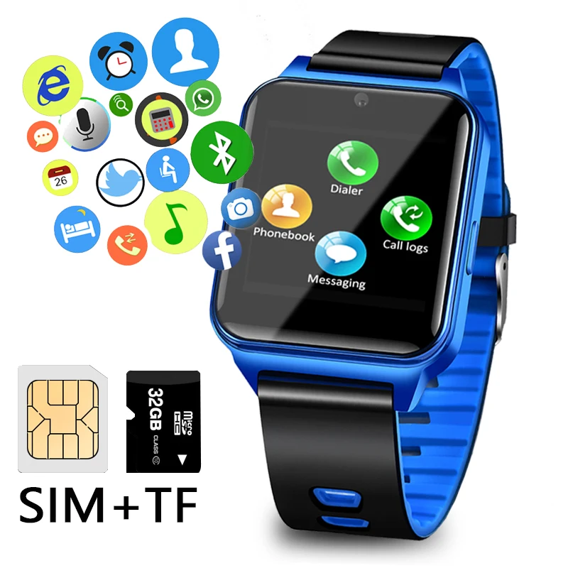 

BANGWEI Men Fitness Smart Watch Waterproof Sport Pedometer Clock LED Large Screen Digital Watch Touch Screen Support TF SIM Card