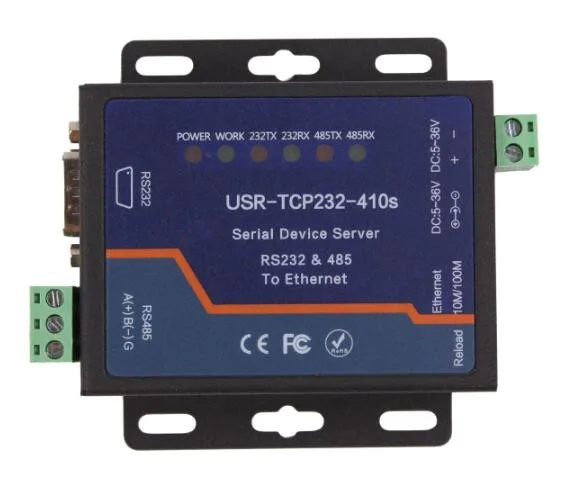 thumbnail interactive-video image 1 of USR-TCP232-410s RS232 / RS485 Serial To Ethernet Adapter/IP... 1 of 11
