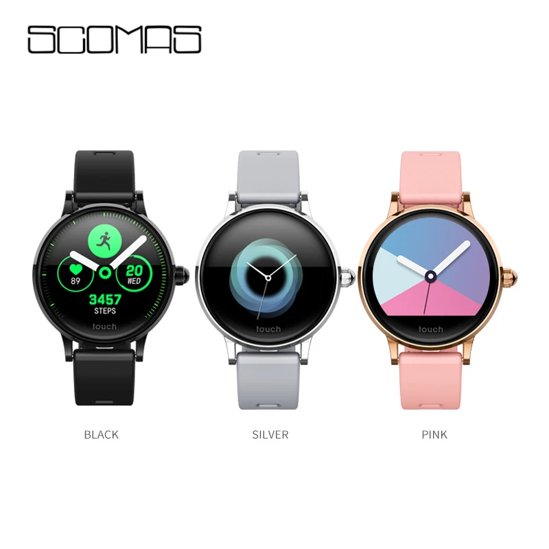 

SCOMAS S9 Smart Watch IPS Color Screen Smart bracelet women Fashion Fitness Tracker Heart Rate monitor Silicone magnetic strap