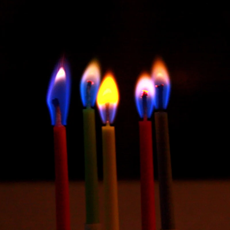 2 набора горячая Распродажа 5 шт./лот свечи для торта на день рождения разные цвета пламя безопасный конический колокольчик декор для дня рождения свечи