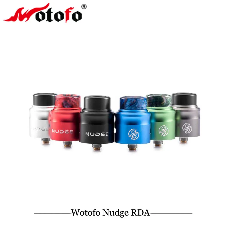 

Original E Cigarette Wotofo Nudge RDA 24mm Electronic Cigarette Tank Rebuildable dripping atomizer 510 pin and BF pin vaprorizer