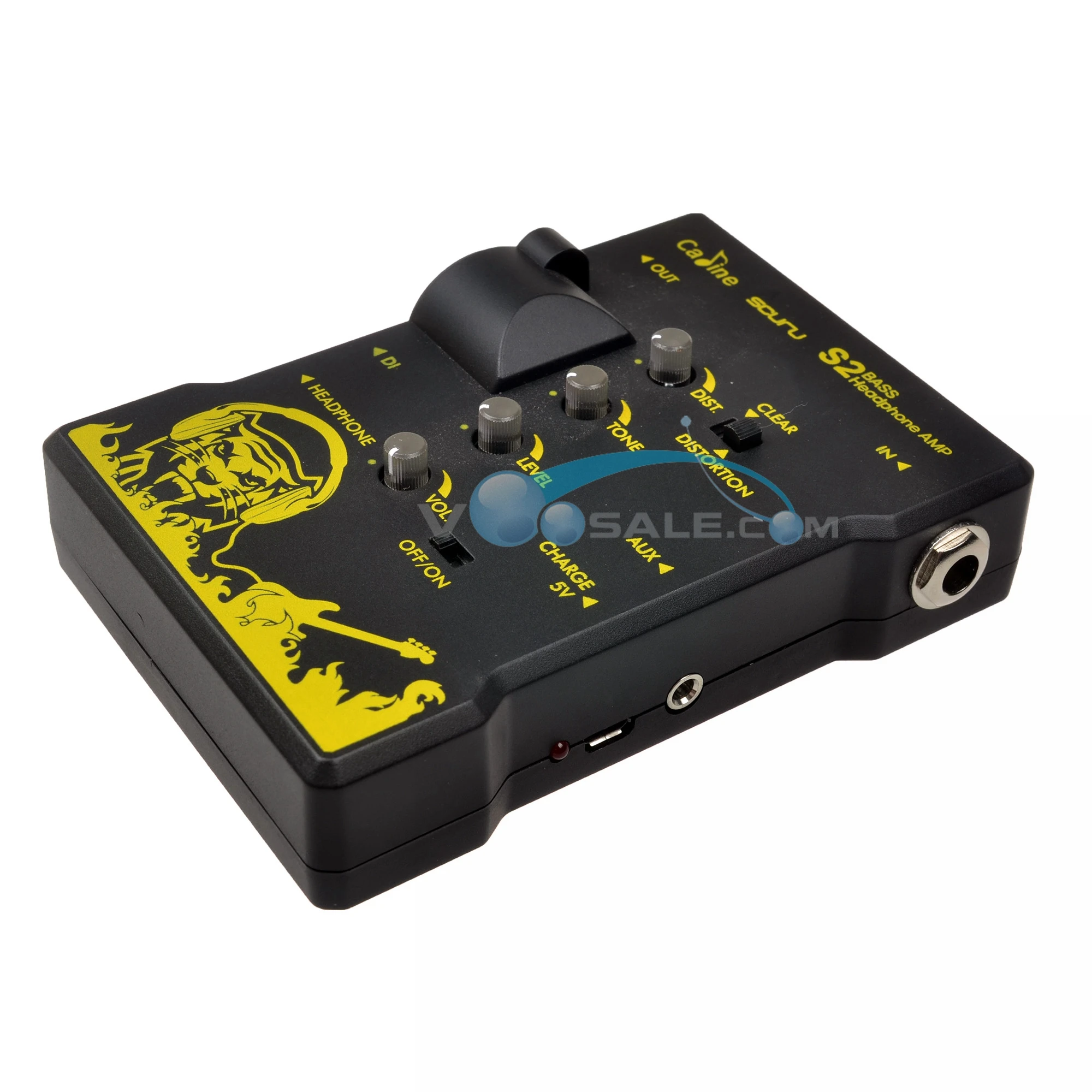 Caline S2 Bass Headphone AMP Guitar Accessories With XLR Cable Audio Connector XLR Output Recharge Headphone Use For Bass