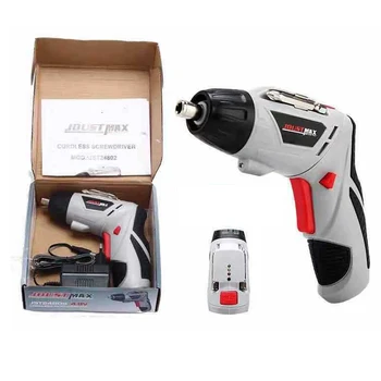 

JOUSTMAX 4.8V Electric Screwdriver Household Rechargeable Waterproof Dustproof Rotatable Multifunction Cordless Drill Power Tool