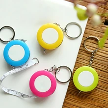 Портативная Выдвижная линейка сантиметр/дюймовая пластиковая цепочка для ключей лента измеряет сантиметровая лента швейная измерительная лента