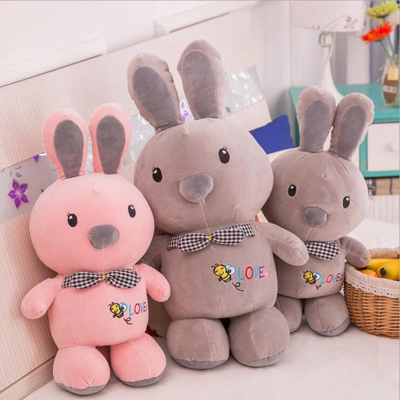 С рисунком милого кролика плюшевые игрушки стеганые хлопковые мягкие игрушки плюшевые куклы подарок на день рождения для детей
