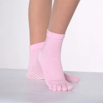 

Hot Calcetines Warm Cute Socks With Five Fingers New Winter Women Toe Socks Cotton Non Slip Dance Pilates Sock N83-1 Z44