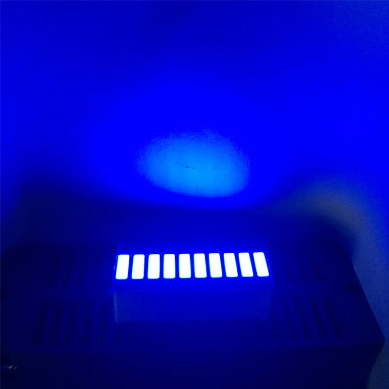 

5pcs LED Bargraph Blue 10Bar Display Numbers Programmable LED Signs Cube Screens Blue 10Segment Graphic Bar Graph Module Board