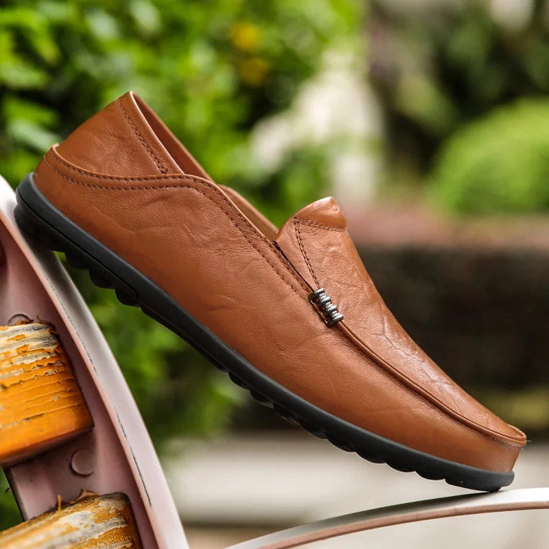 

Summer Peas Shoes 2019 Fashion Casual Men Shoes Men Driving Shoes Male British Style Breathe Sneaker Male Light HC-036