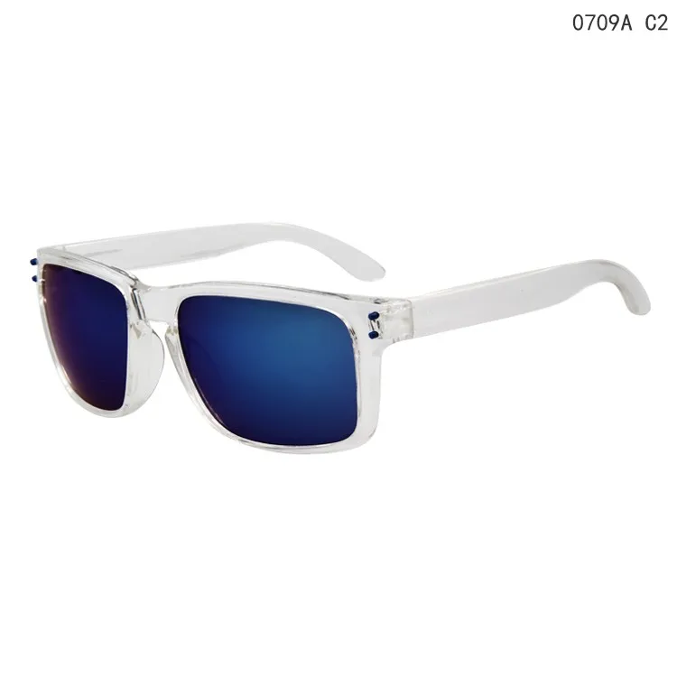 Классические солнцезащитные очки, мужские спортивные солнцезащитные очки, мужские очки для вождения, зеркальные очки, черная серая оправа, мужские очки UV400 - Цвет линз: C2