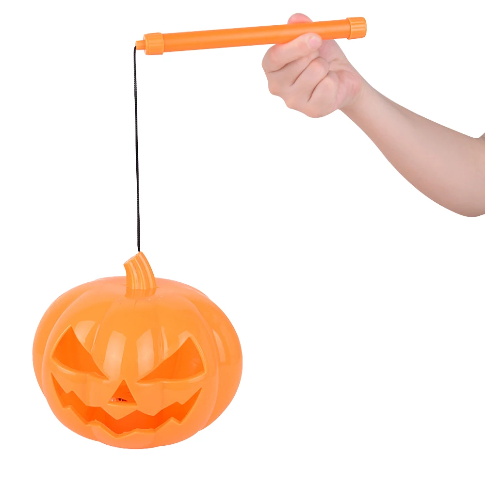

Halloween Jack-o-lanterns Children Hand Pumpkin Light Pierced Smiling Face Horrific Sound Effects for Child Kids Gift