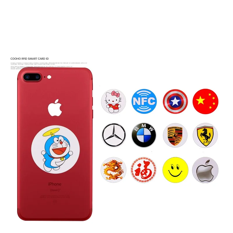 

10Pcs/Lot 125KHZ EM4305 Access Control Tags Writable Copy Card Stickers Labels for Mobile Phone Diameter 45mm