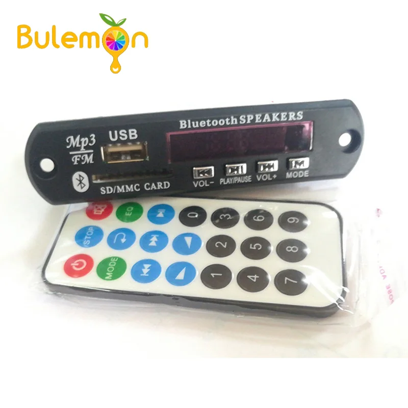 

Wireless Bluetooth 12V MP3 WMA Decoder Board Audio Module USB TF Radio For Home Appliance