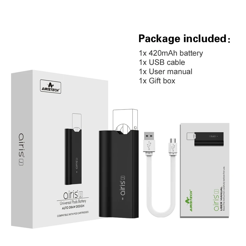 AIRISTECH airis J Vape Pod испаритель ручка батарея для Нико солевое масло мод система