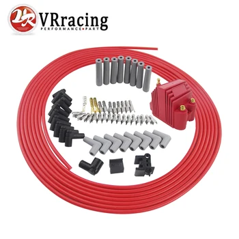 

VR - 10m/set Spark Plug Wires Spiral Core 8.5mm + 12V E-Core Ignition Coil For Chrysler Hemi Pro Stock For Ford Dodge Set