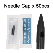 50 шт. зубец Круглый иглы шапки в индивидуальной упаковке, Перманентный макияж, иглы татуировки Советы для мозаика merlin тату-машинок