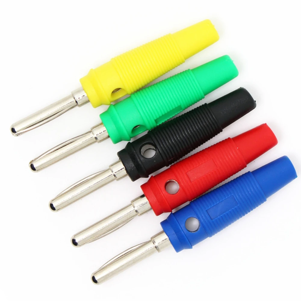 32A 4mm Banana Plug Copper High Current Insulated Shrouded Stackable