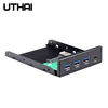 Утхай G08 3,5 дюймов USB3.0 Встроенный 4 Порты и разъёмы концентратор TYPE-C концентратор USB3.0 спереди Панель комбинированный адаптер кронштейн с 15 pin... ► Фото 2/6