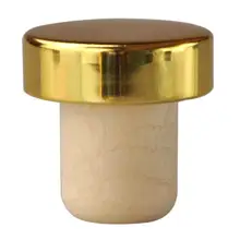 Пищевая полимерная винная пробка с металлической железной крышкой, цветная пробка, винная пробка для кухонного бара, Новинка