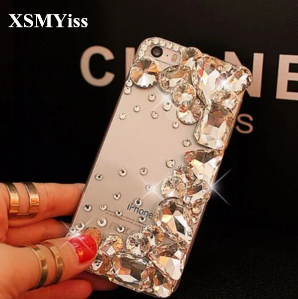 

XSMYiss For Samsung j5 Prime j7 Prime Case,Luxury Sparkling Diamond Rhinestone Soft Shell Case For Samsung C5 C7 C9 Pro C10